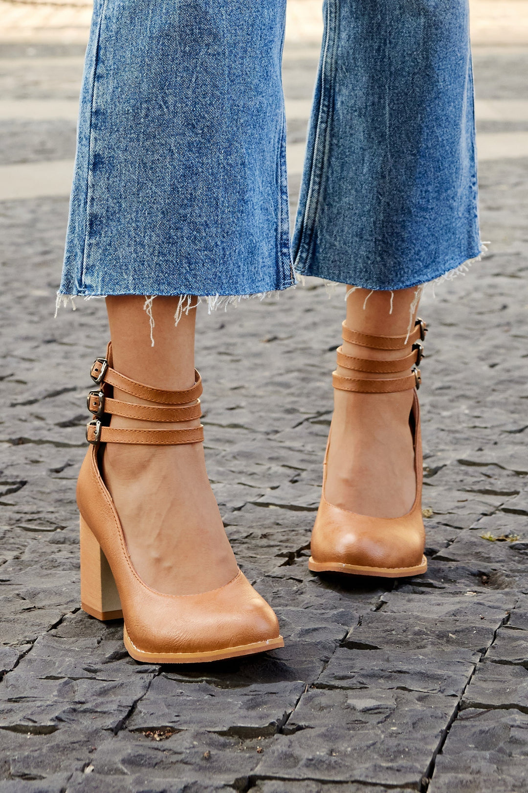 Casilda | Sandales élégantes à bride cheville et talon épais