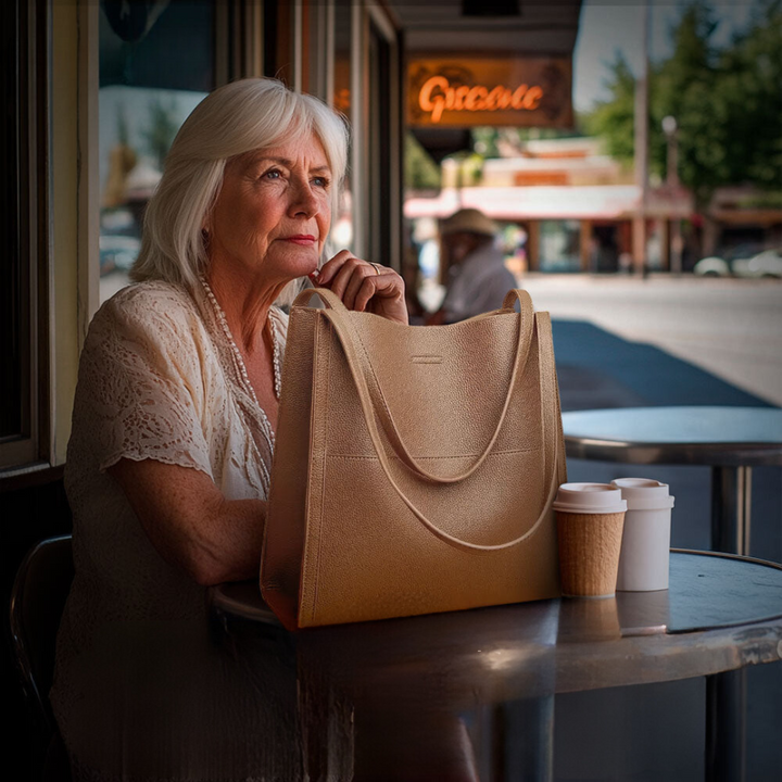 Talia - Sac à main de luxe en cuir souple