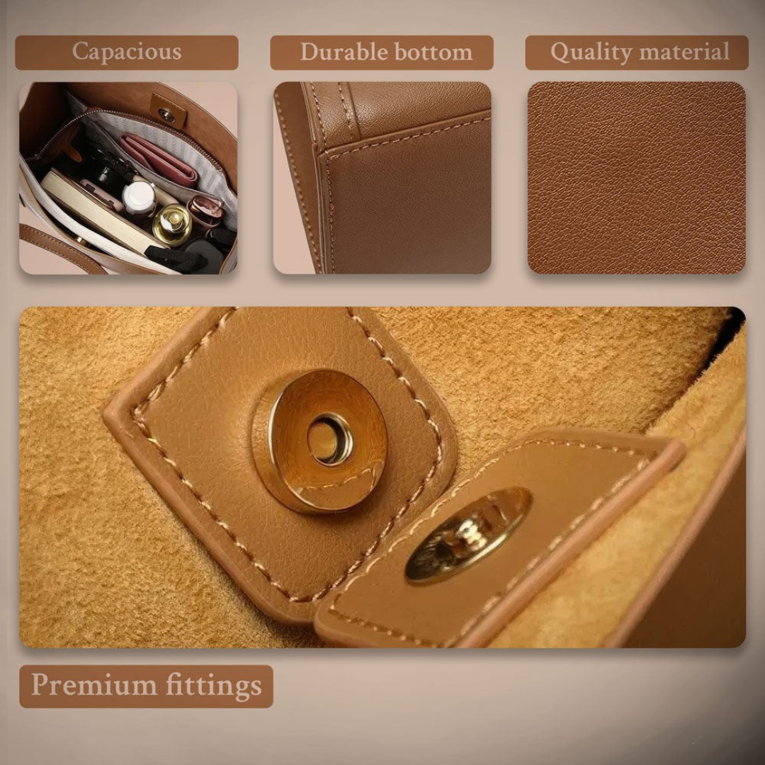 Talia - Sac à main de luxe en cuir souple