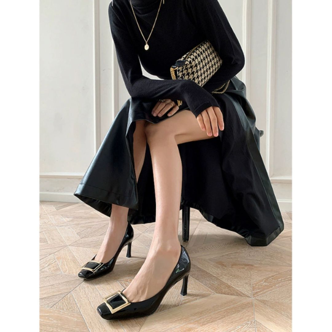 Narella™ | Sandales Chic à Talon Moyen et Bout Carré