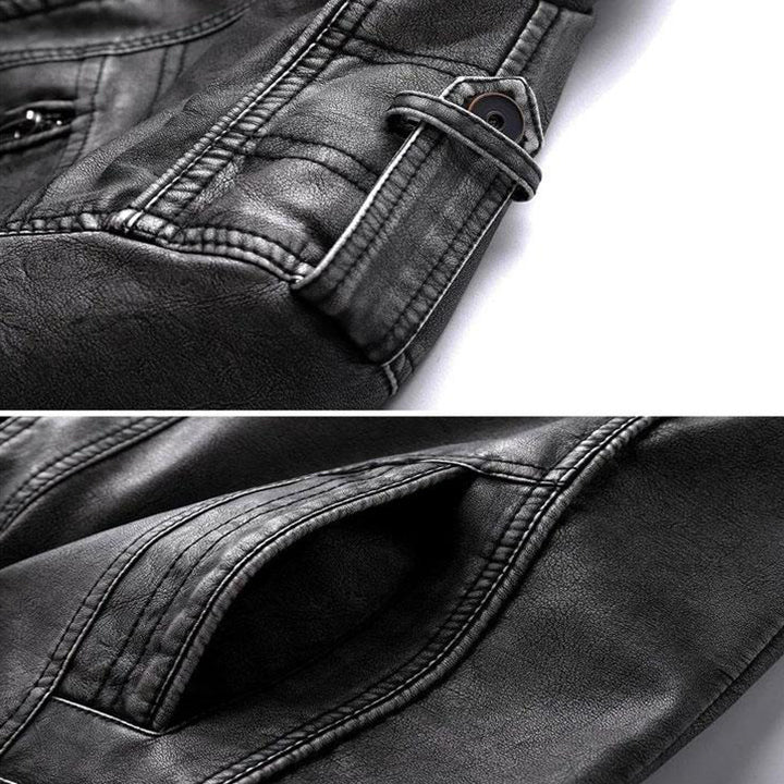 Élégance Cuir – Veste en cuir souple, intemporelle et confortable pour l'automne